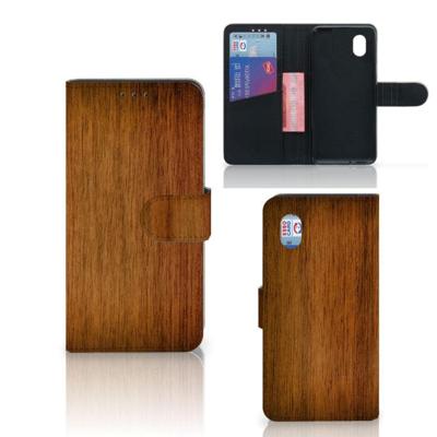 Alcatel 1B (2020) | Book Style Case | Donker Hout