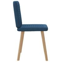 Eetkamerstoelen 2 st stof blauw - thumbnail