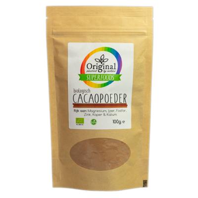 Original Superfoods Biologische Cacaopoeder Afrika 100 Gram Original Superfoods Biologische Cacaopoeder Afrika 100 Gram