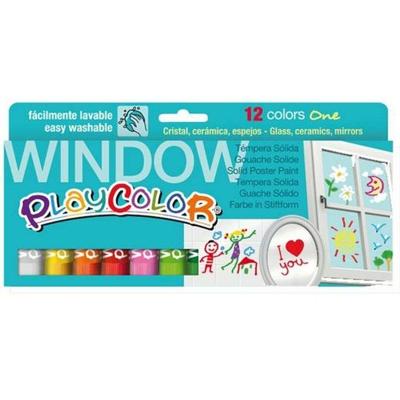 Vaste temperaverven Playcolor 12 Onderdelen Multicolour