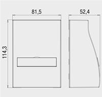 Rutenbeck UMflex-ApG rw 13911501 Behuizing 82 x 114 x 52 Crème-wit 1 stuk(s) - thumbnail