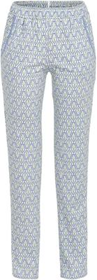 Grafisch patroon pyjamabroek blauw
