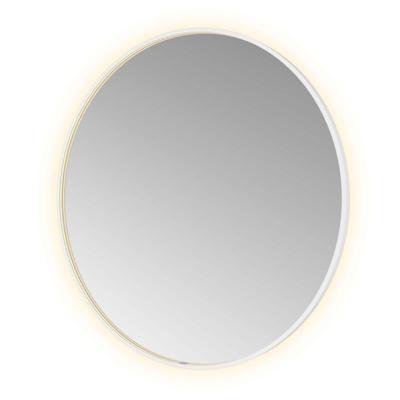 Spiegel Hotbath &MORE 120x120 cm LED-Verlichting Spiegelverwarming Rond Mat Wit Spiegel Hotbath &MORE 120x120 cm LED-Verlichting Spiegelverwarming Rond Mat Wit
