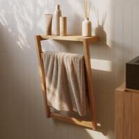 Kave Home Handdoekenrek 'Kuveni' Teakhout - thumbnail