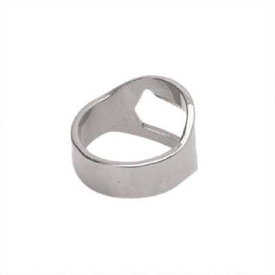 Bieropener Ring - Zilver