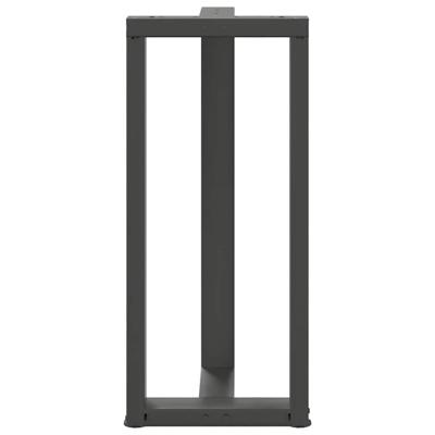 Bartafelpoten 2 st T-vormig 40x35x(90-91) cm staal antraciet