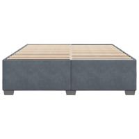 Bedframe zonder matras 180x200 cm fluweel donkergrijs - thumbnail