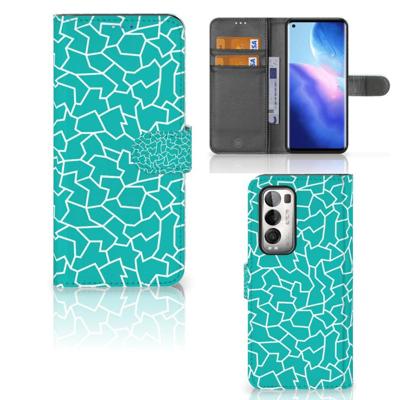 OPPO Find X3 Neo 5G Hoesje Cracks Blue