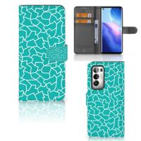 OPPO Find X3 Neo 5G Hoesje Cracks Blue - thumbnail