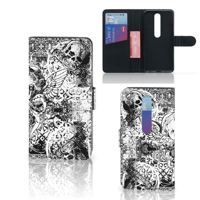 Telefoonhoesje met Naam Nokia 6.1 (2018) Skulls Angel - thumbnail