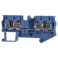 Phoenix Contact 3211802 Doorgangsklem 6.2 mm Snelaansluiting Blauw 1 stuk(s) Piece