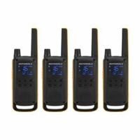Motorola Talkabout T82 Extreme Quad Pack twee-weg radio 16 kanalen Zwart, Oranje - thumbnail