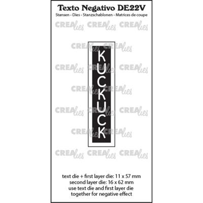 Crealies • texto negativo kuckuck (verticaal)