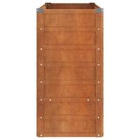 VidaXL Plantenbak verhoogd 100x40x77 cm cortenstaal roestig - thumbnail