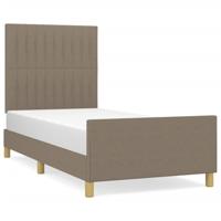 Bedframe zonder matras stof taupe 180x200 cm - thumbnail