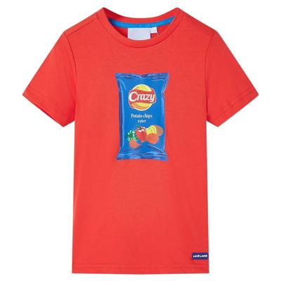 Kindershirt met korte mouwen 140 rood Kindershirt met korte mouwen 140 rood