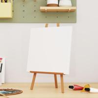 VidaXL Canvasdoeken 12 st stof en massief grenenhout wit - thumbnail