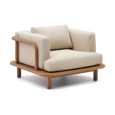 Kave Home Turqueta fauteuil teakhout Beige