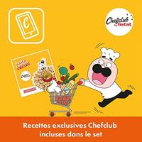 Tefal G804S404 Chefclub Pannenset - Braadpan - Kookpan - Keukenmes - Snijplanken - thumbnail