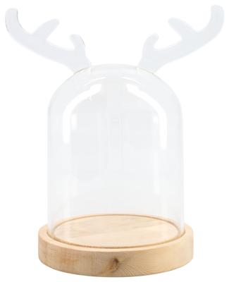 HEMA Stolp Rendier Ø12.5x20 Glas (hout)