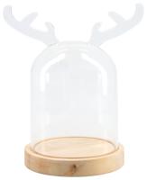 HEMA Stolp Rendier Ø12.5x20 Glas (hout) - thumbnail