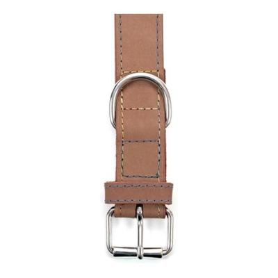 Gloria Nubuck Lederen Halsband (35cm) (Bruin), BRON