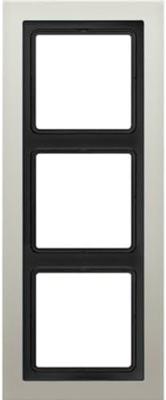 Jung LS Design Afdekraam Edelstaal 3-voudig ESD2983