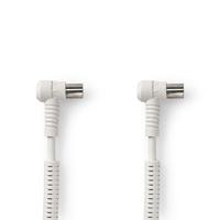 Nedis Coaxkabel 120 dB IEC (Coax) Male Haaks IEC (Coax) Female Haaks 5,0 m Wit - thumbnail