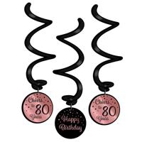 Paperdreams swirlslingers roze/zwart 80 - thumbnail