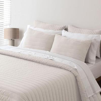 Sprei Pierre Cardin LINO Beige Bed van 150