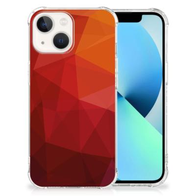 Shockproof Case voor iPhone 13 Polygon Red Shockproof Case voor iPhone 13 Polygon Red