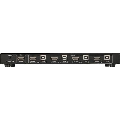 SpeaKa Professional KVM-switch 4 poorten HDMI USB 1920 x 1080 Pixel, 3840 x 2160 Pixel SpeaKa Professional KVM-switch 4 poorten HDMI USB 1920 x 1080 Pixel, 3840 x 2160 Pixel