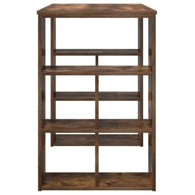 Bureau met plank Gerookt eiken 90 x 50 x 75 cm Bewerkt hout