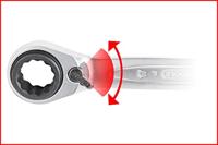 KS TOOLS Ks-tools ratelsleutel "gearplus 4 in 1" ratchet ring spanner 4 in 1 - thumbnail