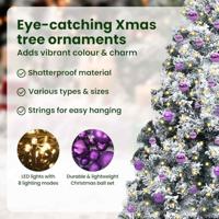 VidaXL Kunstkerstboom met 300 led wit 240 cm pvc en staal en kunststof - thumbnail