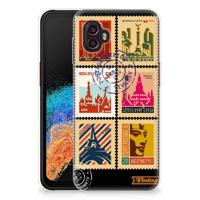 Samsung Galaxy Xcover 6 Pro | Silliconen Back Cover | Postzegels - thumbnail