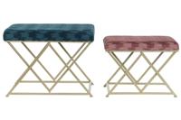 Kruk DKD Home Decor 62 x 42 x 47 cm Metaal - thumbnail