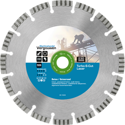 VG diamantzaag 230/22.2mm Laser Turbo-S-Cut