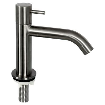 Differnz koudwaterkraan Mix & Match gebogen gun metal Differnz koudwaterkraan Mix & Match gebogen gun metal