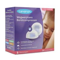 Lansinoh Wegwerpbare Borstkompressen 24 Stuks - thumbnail