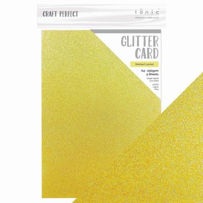Craft Perfect By Tonic Studios Craft perfect • spring meadow glitter card sherbert lemon