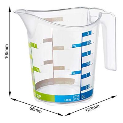 Rotho domino maatbeker 0.3l transparant - thumbnail