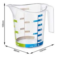 Rotho Domino Maatbeker 0.3L Transparant - thumbnail