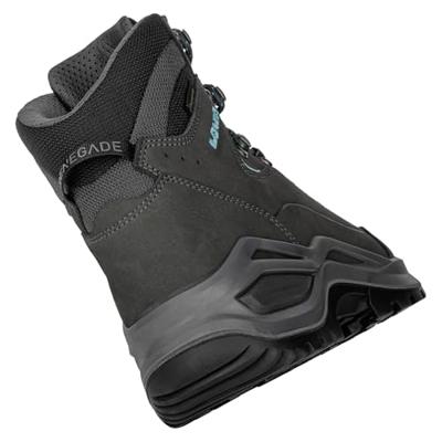 Lowa Renegade Evo GTX Mid S Hoge Wandelschoen Dames Asphalt/Turqoise 6