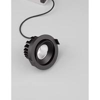 Lyora Zwarte inbouwspotBlade Ø 9cm richtbaar - 9232118 - thumbnail
