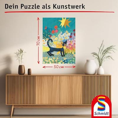 Cat in a Sea of Blossoms Puzzel 1000 Stukjes