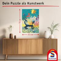 Cat in a Sea of Blossoms Puzzel 1000 Stukjes - thumbnail