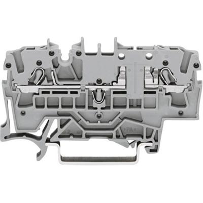 WAGO 2002-1661 Basisklem 5.20 mm Spanveer Toewijzing: L Grijs 1 stuk(s) Piece