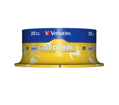 Verbatim 43489 DVD+RW disc 4.7 GB 25 stuk(s) Spindel Herschrijfbaar