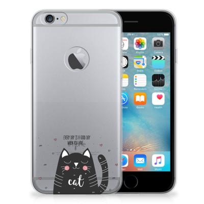 Apple iPhone 6 Plus | 6s Plus Telefoonhoesje met Naam Cat Good Day Apple iPhone 6 Plus | 6s Plus Telefoonhoesje met Naam Cat Good Day